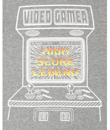 Childrens Place Grey Video Gamer Graphic Tee 